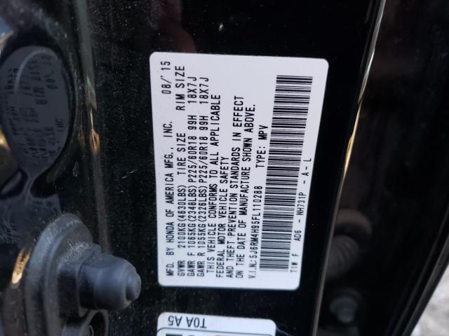 Photo 9 VIN: 5J6RM4H95FL110288 - HONDA CR-V TOURI 