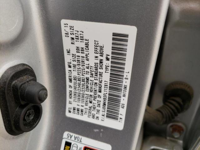 Photo 11 VIN: 5J6RM4H95FL112817 - HONDA CR-V TOURI 