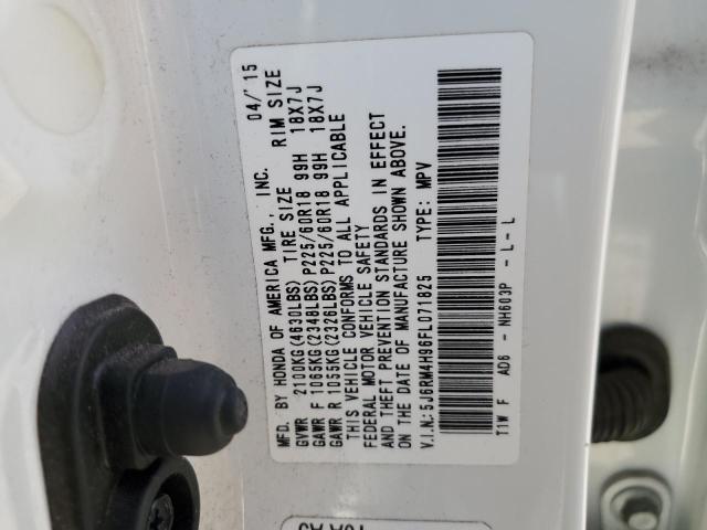 Photo 13 VIN: 5J6RM4H96FL071825 - HONDA CR-V TOURI 