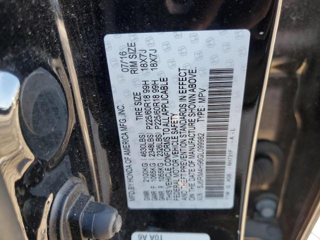 Photo 12 VIN: 5J6RM4H96GL099982 - HONDA CRV 