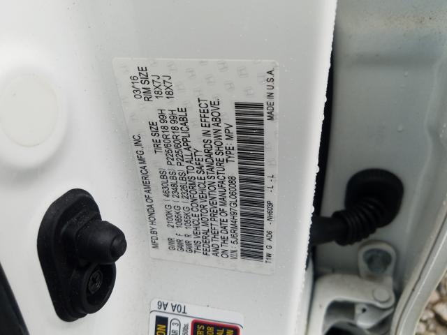 Photo 9 VIN: 5J6RM4H97GL060088 - HONDA CR-V TOURI 