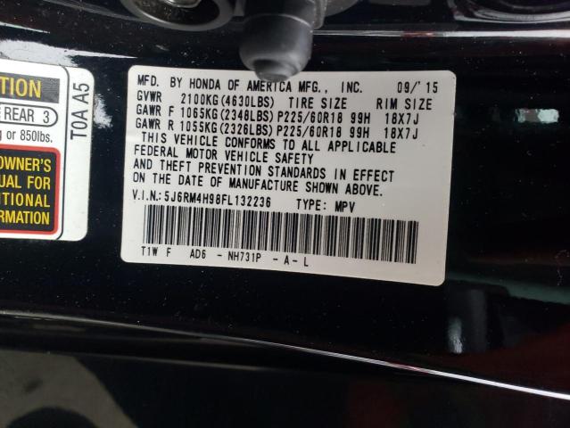 Photo 12 VIN: 5J6RM4H98FL132236 - HONDA CRV 