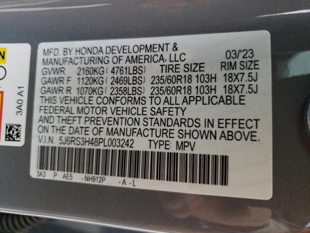 Photo 12 VIN: 5J6RS3H48PL003242 - HONDA CRV 