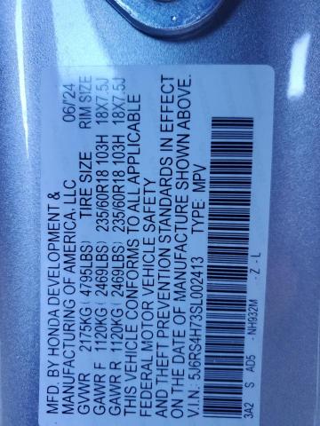 Photo 12 VIN: 5J6RS4H73SL002413 - HONDA CR-V EXL 