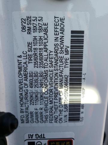 Photo 12 VIN: 5J6RT6H55NL046442 - HONDA CRV 