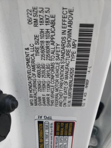 Photo 12 VIN: 5J6RT6H80NL042826 - HONDA CR-V 