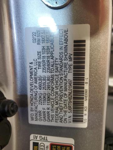 Photo 12 VIN: 5J6RT6H82NL019497 - HONDA CR-V EXL 