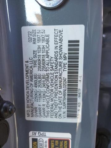 Photo 9 VIN: 5J6RT6H86NL020247 - HONDA CR-V EXL 