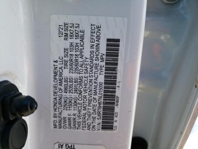 Photo 12 VIN: 5J6RT6H87NL015090 - HONDA CR-V EXL 