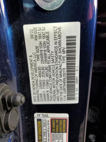 Photo 12 VIN: 5J6RT6H89NL050178 - HONDA CR-V EXL 