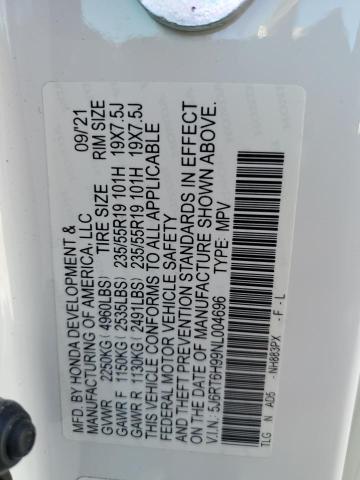 Photo 13 VIN: 5J6RT6H99NL004696 - HONDA CR-V TOURI 