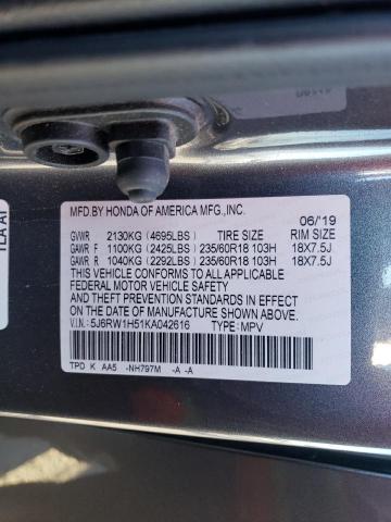 Photo 12 VIN: 5J6RW1H51KA042616 - HONDA CRV 