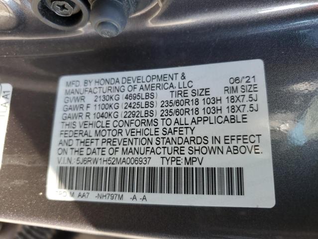 Photo 12 VIN: 5J6RW1H52MA006937 - HONDA CR-V EX 