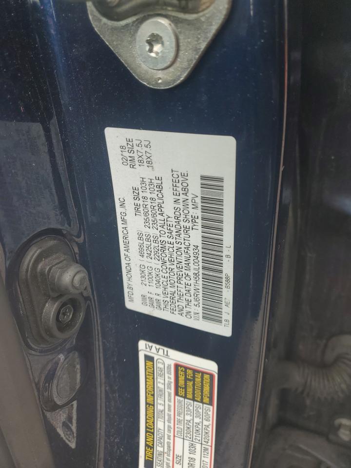 Photo 13 VIN: 5J6RW1H58JL004934 - HONDA CR-V 