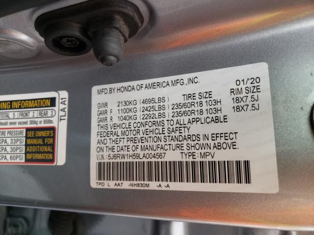 Photo 9 VIN: 5J6RW1H59LA004567 - HONDA CR-V EX 