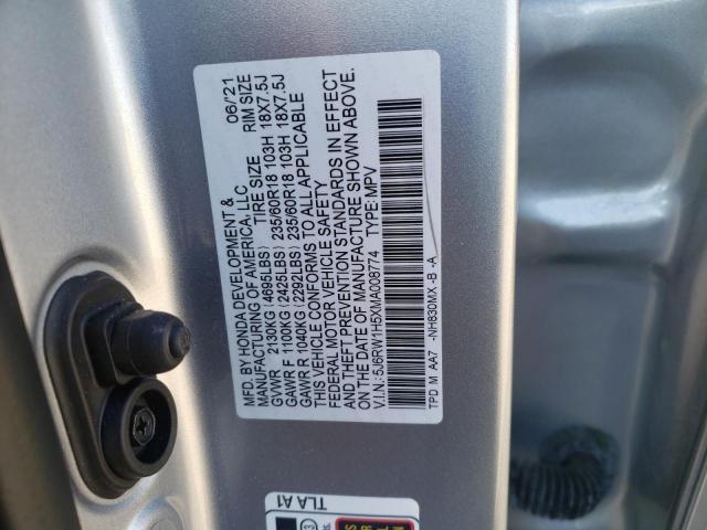 Photo 9 VIN: 5J6RW1H5XMA008774 - HONDA CR-V EX 