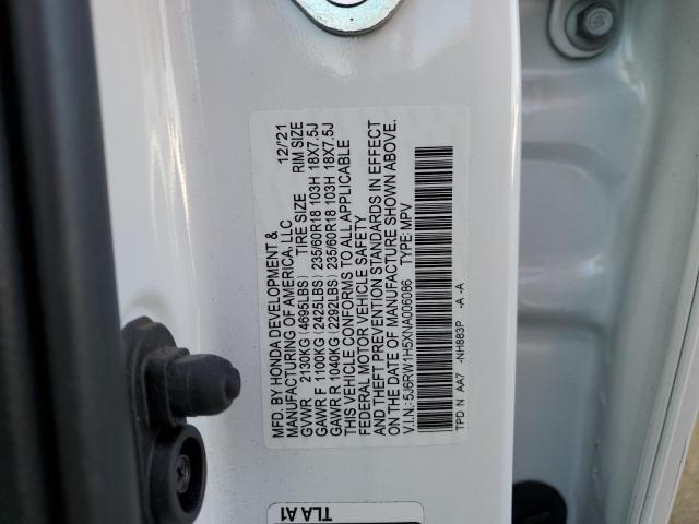 Photo 12 VIN: 5J6RW1H5XNA006086 - HONDA CR-V EX 