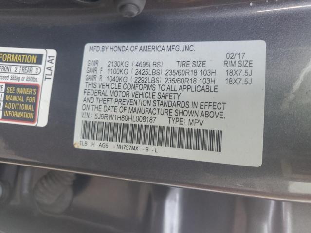 Photo 12 VIN: 5J6RW1H80HL008187 - HONDA CR-V EXL 