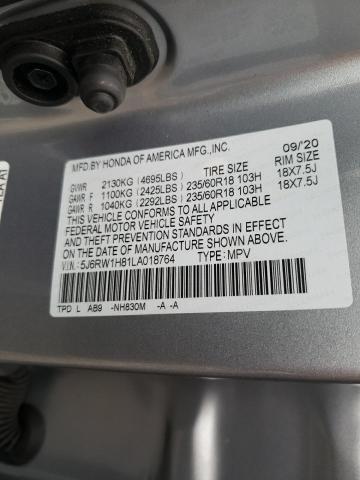 Photo 9 VIN: 5J6RW1H81LA018764 - HONDA CR-V EXL 