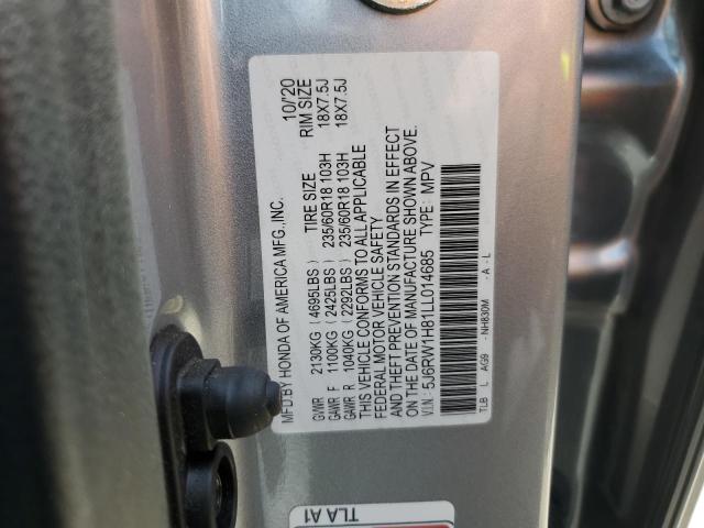 Photo 12 VIN: 5J6RW1H81LL014685 - HONDA CRV 