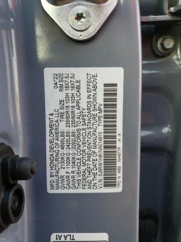 Photo 13 VIN: 5J6RW1H81NA014815 - HONDA CR-V EXL 