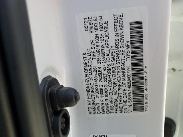 Photo 13 VIN: 5J6RW1H82MA007290 - HONDA CRV 