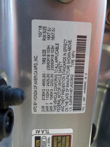 Photo 13 VIN: 5J6RW1H87JA003652 - HONDA CR-V EXL 