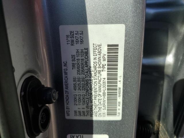 Photo 13 VIN: 5J6RW1H88HL000614 - HONDA CR-V EXL 