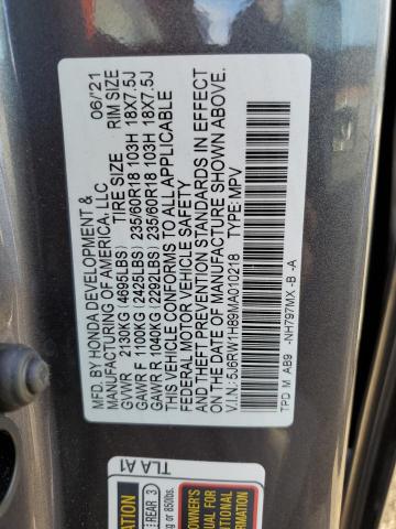 Photo 12 VIN: 5J6RW1H89MA010218 - HONDA CR-V EXL 