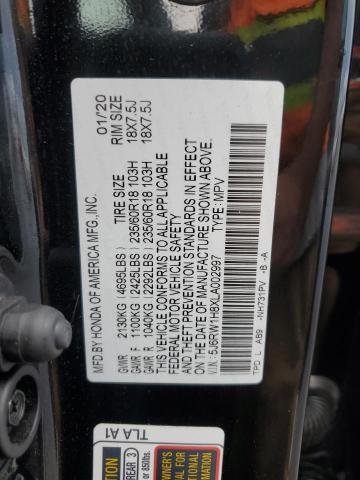 Photo 12 VIN: 5J6RW1H8XLA002997 - HONDA CR-V EXL 