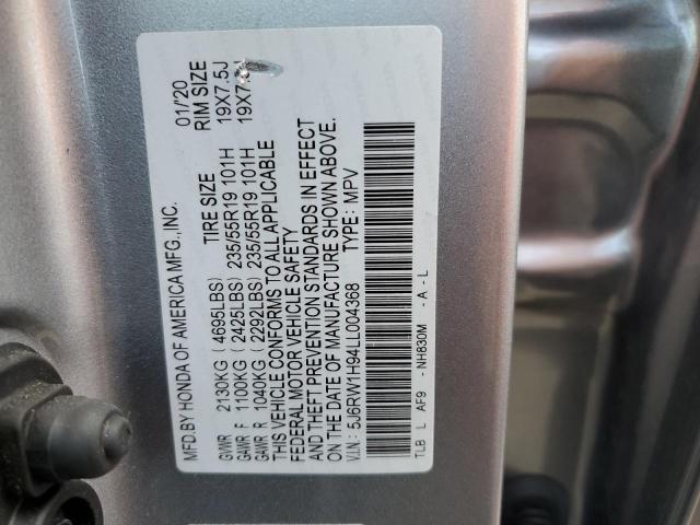 Photo 9 VIN: 5J6RW1H94LL004368 - HONDA CR-V TOURI 