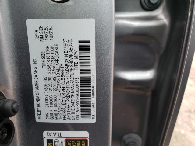 Photo 11 VIN: 5J6RW1H96JL004675 - HONDA CR-V TOURI 