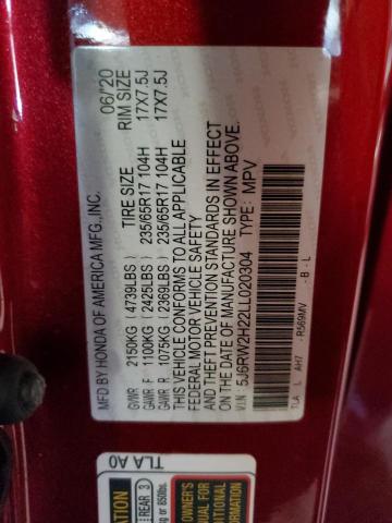 Photo 11 VIN: 5J6RW2H22LL020304 - HONDA CRV 