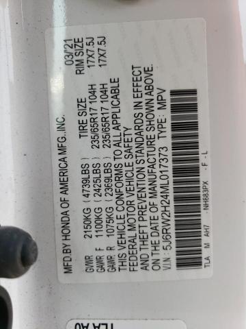 Photo 13 VIN: 5J6RW2H24ML017373 - HONDA CR-V LX 