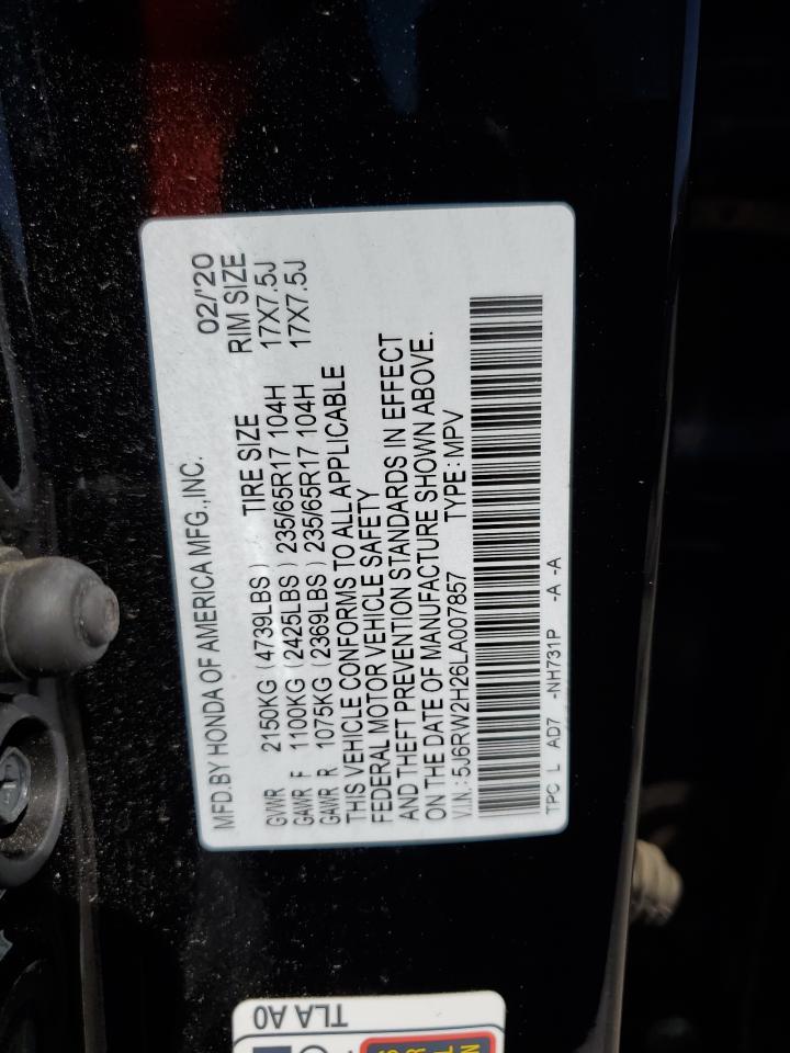 Photo 12 VIN: 5J6RW2H26LA007857 - HONDA CR-V 