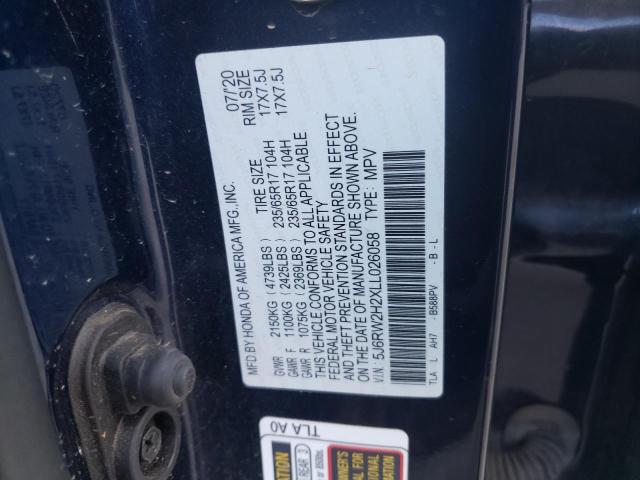 Photo 12 VIN: 5J6RW2H2XLL026058 - HONDA CRV 