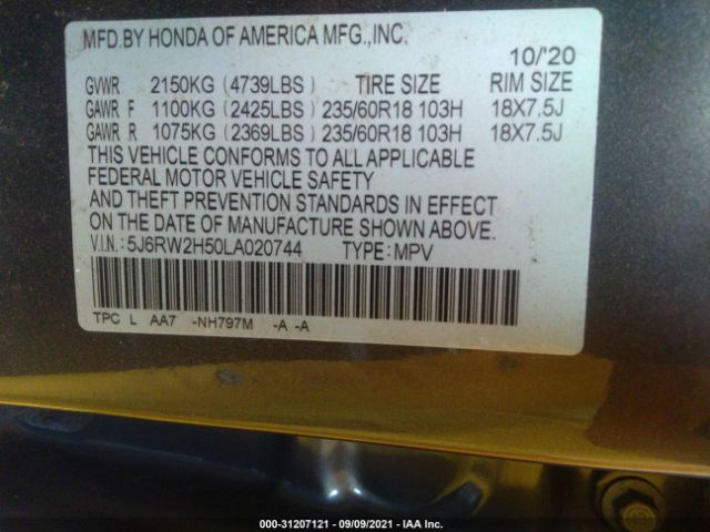 Photo 8 VIN: 5J6RW2H50LA020744 - HONDA CR-V 