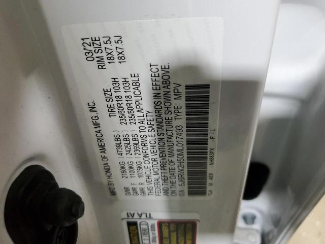 Photo 12 VIN: 5J6RW2H50ML017493 - HONDA CRV 