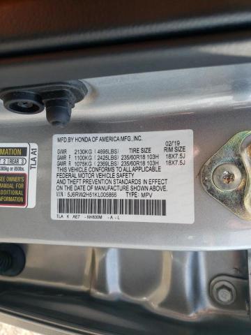 Photo 9 VIN: 5J6RW2H51KL005866 - HONDA CR-V EX 