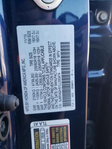 Photo 9 VIN: 5J6RW2H51LL000474 - HONDA CR-V EX 