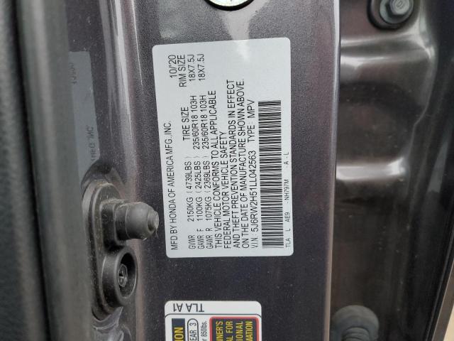 Photo 12 VIN: 5J6RW2H51LL042563 - HONDA CRV 