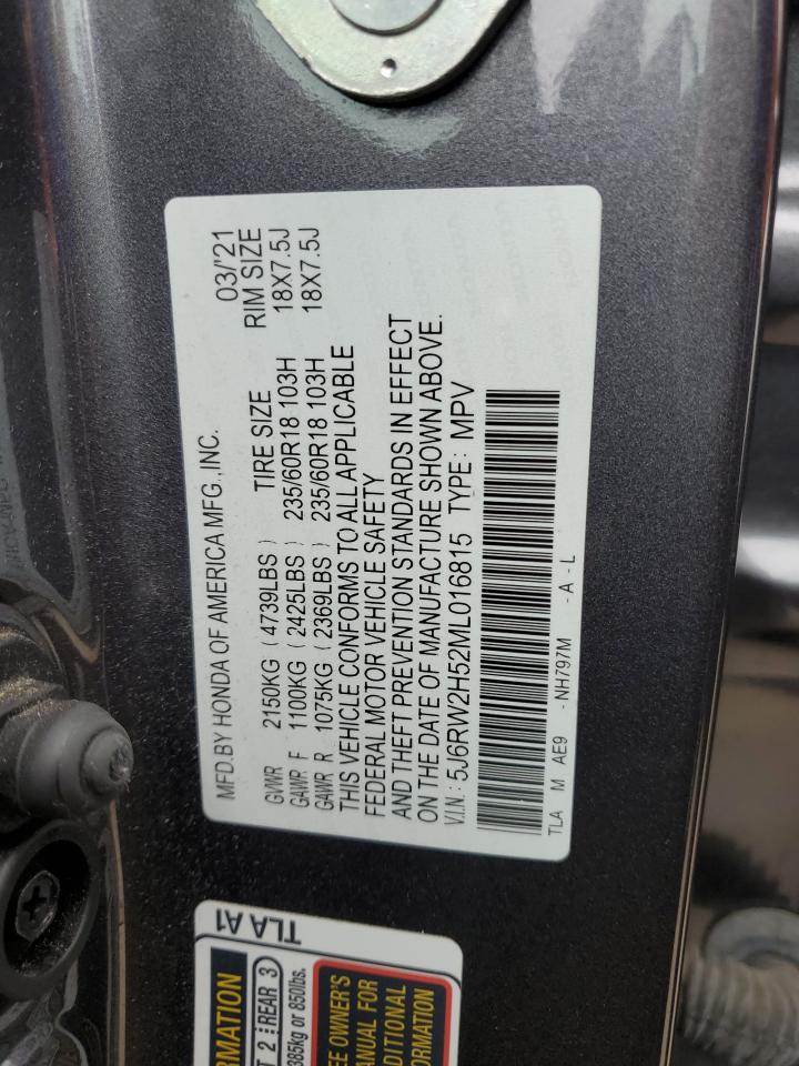 Photo 12 VIN: 5J6RW2H52ML016815 - HONDA CR-V 