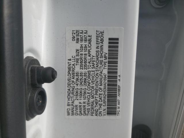 Photo 12 VIN: 5J6RW2H53MA016947 - HONDA CRV 