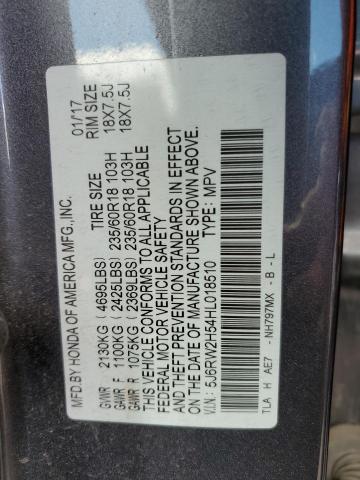 Photo 12 VIN: 5J6RW2H54HL018510 - HONDA CR-V 