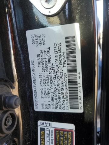 Photo 11 VIN: 5J6RW2H54MA007500 - HONDA CR-V EX 