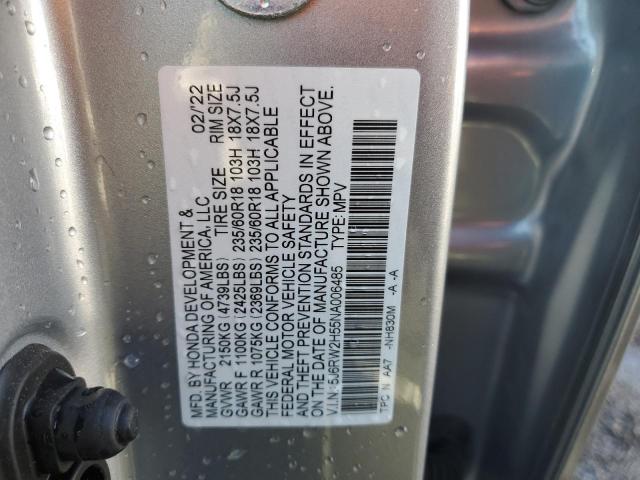 Photo 12 VIN: 5J6RW2H55NA006485 - HONDA CRV 