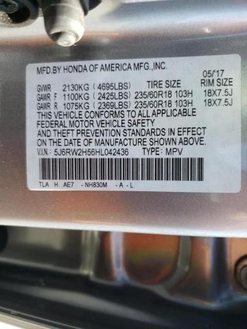 Photo 9 VIN: 5J6RW2H56HL042436 - HONDA CR-V EX 