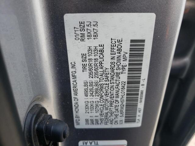 Photo 12 VIN: 5J6RW2H57HL018422 - HONDA CRV 