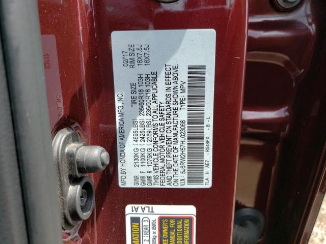 Photo 11 VIN: 5J6RW2H57HL023068 - HONDA CR-V EX 