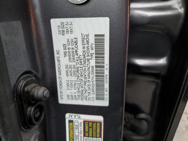 Photo 9 VIN: 5J6RW2H57KL006696 - HONDA CR-V EX 